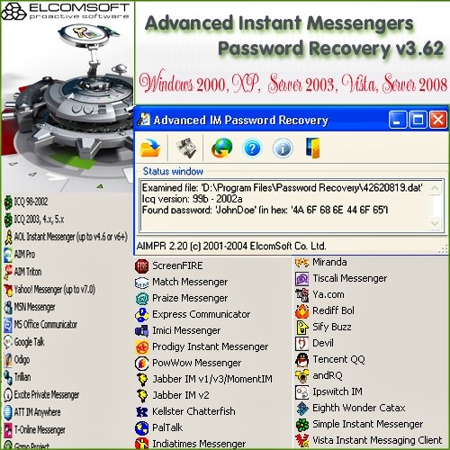 Advanced Instant Messengers Password Recovery
