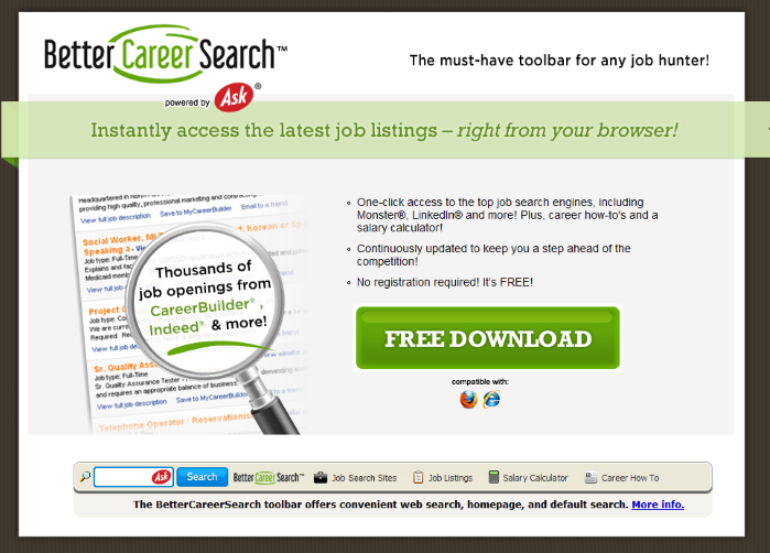 BetterCareerSearch Toolbar