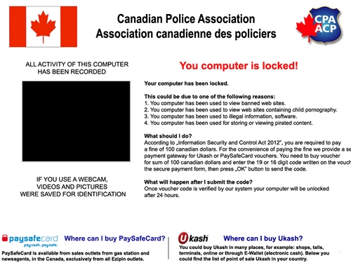 Canadian Police Association Virus