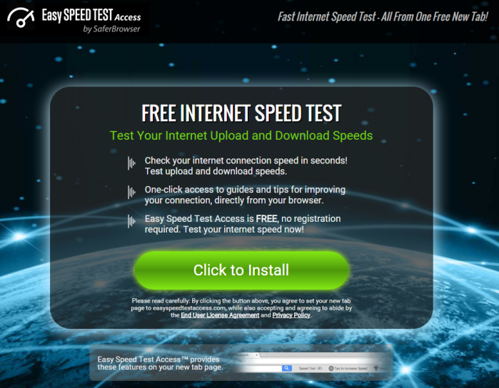 Easy Speed Test Access