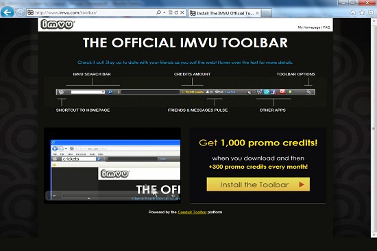 IMVU Toolbar