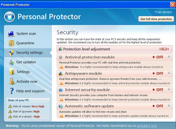 Personal Protector 2013