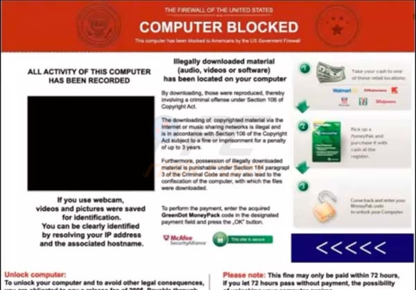 Computer Blocked Moneypak Virus