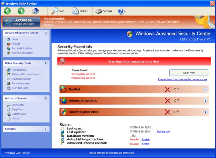Windows Antivirus Adviser