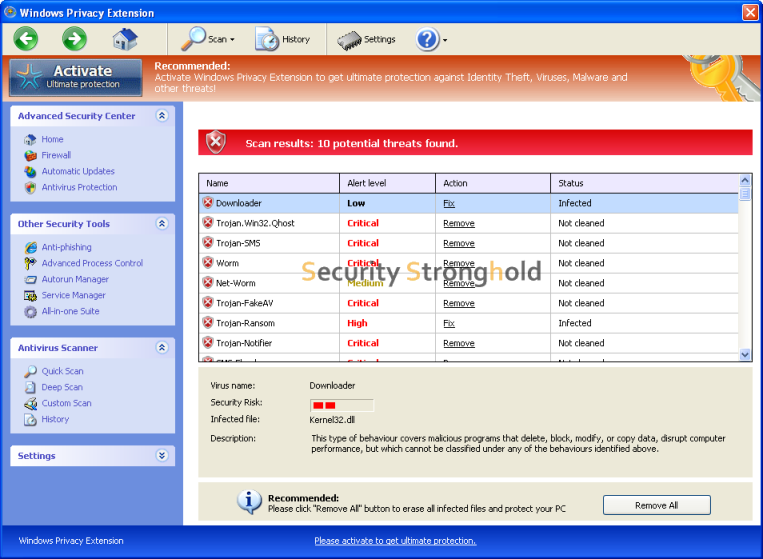 Windows Privacy Extension