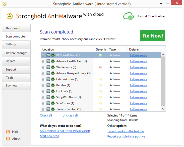 Как удалить stronghold antimalware с компьютера